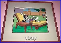 Bugs bunny cel hollywood hare rare warner brothers animation art edition