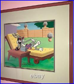 Bugs bunny cel hollywood hare rare warner brothers animation art edition cell
