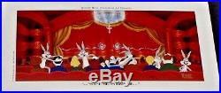 Bugs bunny cel warner brothers scuse me parden me signed virgil ross rare cell