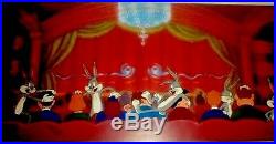 Bugs bunny cel warner brothers scuse me parden me signed virgil ross rare cell