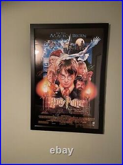 Cast signed Harry Potter and the Sorcerer's Stone 27x40 Poster WithCOA RARE