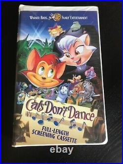 Cats Don't Dance (Warner Brothers, 1997) RARE SCREENING VERSION! Clamshell VHS