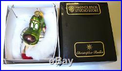Christopher Radko K-9 Collectible NIB Ornament -Warner Bros. Very Rare
