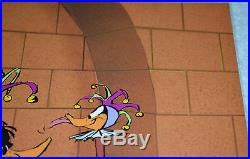 Chuck Jones Rude Jester Daffy Duck Animation Cel Signed #53/500 W. Coa Rare Find