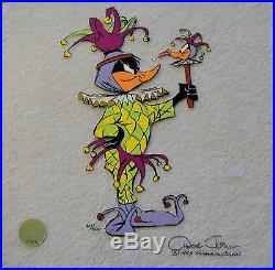 Chuck Jones Rude Jester Daffy Duck Animation Cel Signed #64/500 W. Coa Rare Find