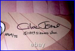 Chuck Jones Signed Artist Proof Cel Warner Bros Bugs Bunny Pewlitzer Prize Rare