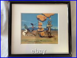 Coyote Stikes Again Rare Triple McKimson Signed Limited Ed Cel Warner Bros Art