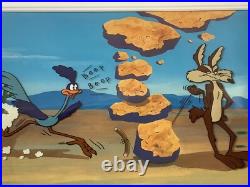 Coyote Stikes Again Rare Triple McKimson Signed Limited Ed Cel Warner Bros Art Coyote Stikes Again Rare Triple McKimson Signed Limited Ed Cel Warner Bros Art
