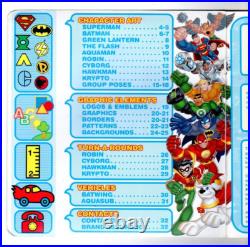 DC Super Friends, Style Guide 1 & 2, Lot. Warner Bros, Very Rare, Nm. CD