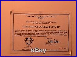 DC Villains Sericel Villains of Gotham City II Limited Edition ULTRA-RARE