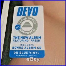 DEVO Something For Everybody BLUE colored LP new PROMO OOP SUPER RARE (2010)