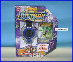 DIGIMON DIGIVICE D-POWER Renamon US VER 1.0 BLUE COL NEW With CARD RARE ONLY ONE