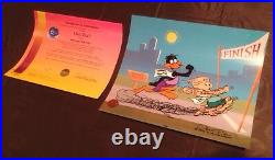Daffy Duck Cel Warner Brothers Sausage Factory Signed Chuck Jones Rare Art Cell