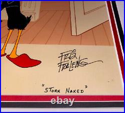 Daffy Duck Cel Warner Brothers Stork Naked Rare Hand Signed Friz Freleng Cell
