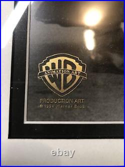 Daffy duck picture with COA 1994 Only One On eBay? Very Rare Warner Bros