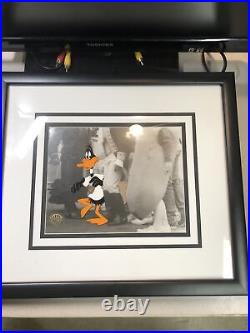Daffy duck picture with COA 1994 Only One On eBay? Very Rare Warner Bros