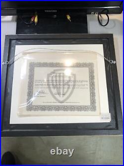 Daffy duck picture with COA 1994 Only One On eBay? Very Rare Warner Bros