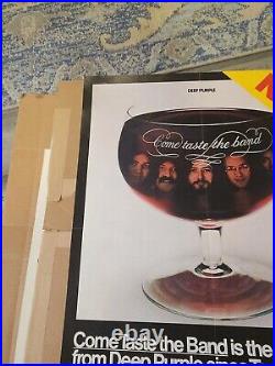 Deep Purple Come Taste The Band Promo Poster, Warner Bros Records Extremely Rare
