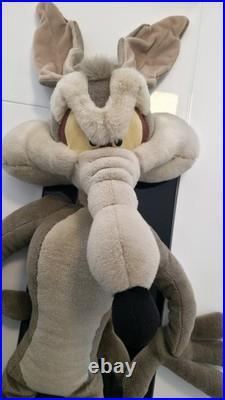 EXTREMELY RARE Wile E Coyote Jumbo Plush 48 Made By Trudi Warner Bros