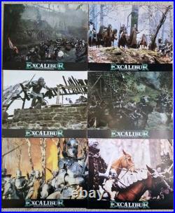 Excalibur Lobby Card Set Of 19 Rare 1981 Warner Bros German Issues