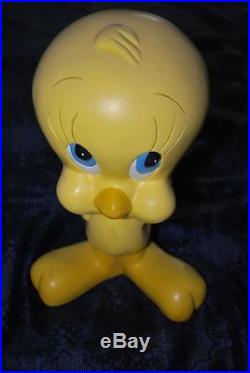Extreem Rare! Warner Bros Looney Tunes Tweety 1997 Polyresin Statue