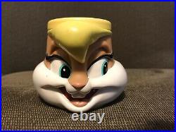 Extremely Rare Applause 1995 Looney Tunes Bugs Bunny Lola Bunny Mugs Figures