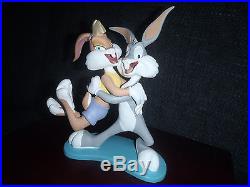 Extremely Rare! Looney Tunes Bugs Bunny & Lola Figurine LE of 3000 Statue Signed