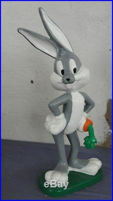 Extremely Rare! Looney Tunes Bugs Bunny Standing with Carrot Big Figurine Statue