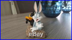 Extremely Rare! Looney Tunes Daffy Duck & Bugs Bunny Demons & Merveilles Statue