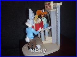 Extremely Rare! Looney Tunes Daffy Duck & Bugs Bunny True Friends Statue 1994