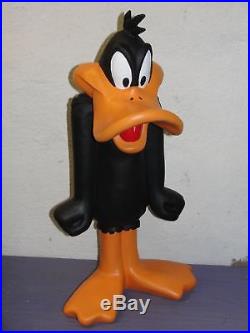Extremely Rare! Looney Tunes Daffy Duck Standing Angry Big Figurine Statue