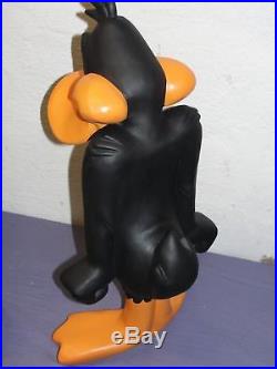 Extremely Rare! Looney Tunes Daffy Duck Standing Angry Big Figurine Statue
