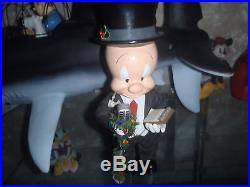 Extremely Rare! Looney Tunes Elmer Fudd Christmas Figurine Statue
