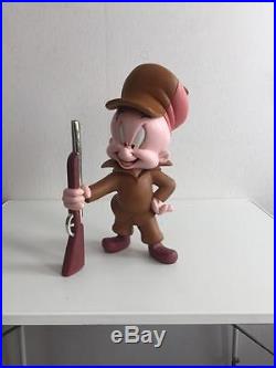 Extremely Rare! Looney Tunes Elmer Fudd Standing with Rifle Figurine Statue