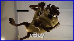 Extremely Rare! Looney Tunes Hanging Taz on Rope Big Figurine Statue