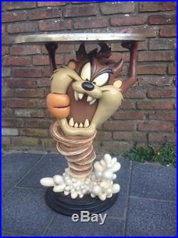 Extremely Rare! Looney Tunes Life Size Taz Tornado Butler Figurine Table Statue