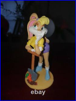 Extremely Rare! Looney Tunes Lola Bunny Digging For Bugs Bunny Figurine Statue
