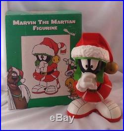 Extremely Rare! Looney Tunes Marvin The Martian Big Christmas Figurine Statue