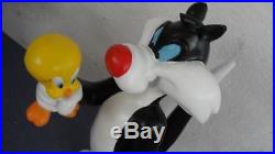 Extremely Rare! Looney Tunes Sylvester Captured Tweety Big Figurine Statue