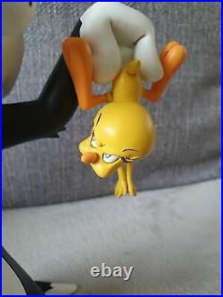 Extremely Rare! Looney Tunes Sylvester Captured Tweety Figurine Statue
