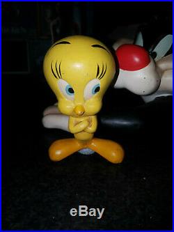 Extremely Rare! Looney Tunes Sylvester Hunting Tweety Big Old Figurine Statue