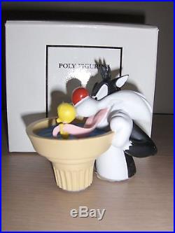 Extremely Rare! Looney Tunes Sylvester Tweety Ice Demons & Merveilles Statue