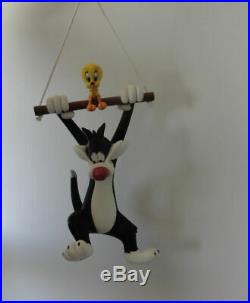 Extremely Rare! Looney Tunes Sylvester & Tweety on Trapeze Figurine Statue