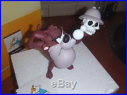 Extremely Rare! Looney Tunes Taz Eating Bones Demons & Merveilles Statue