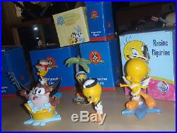 Extremely Rare! Looney Tunes Tweety & Baby Taz Collection Small Figurine Statues