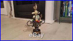 Extremely Rare! Looney Tunes Wile E Coyote in Pool Trophy Figurine Statue
