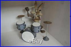 Extremely Rare! Looney Tunes Wile E. Coyote on Drums Leblon Delienne LE Statue