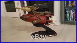 Extremely Rare! Looney Tunes Wile E Coyote on Rocket Statue on Original Standard