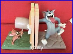 Extremely Rare! Tom and Jerry Demons Merveilles Figurine Bookends Statue Set