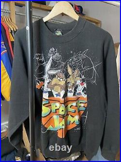 Extremely Rare Vintage Space Jam Crewneck Sweatshirt Warner Bros Size XL